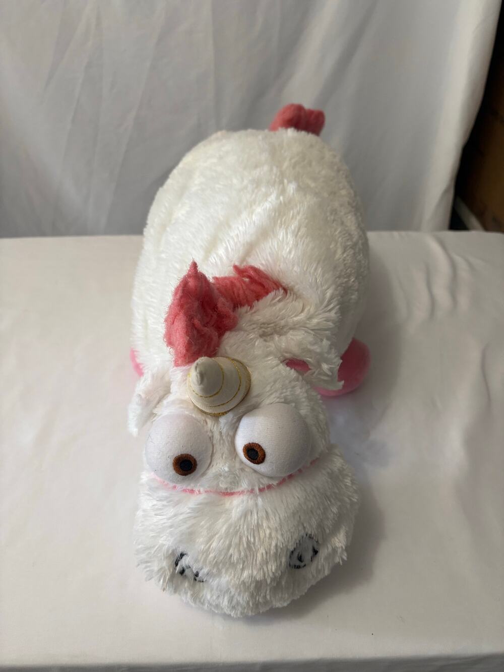 Despicable Me Fluffy Unicorn Plush Pillow Flat Stuffed Animal Agnes Minions